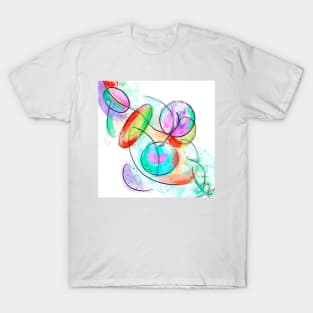 Bright Oval Abstract T-Shirt